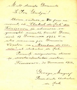 1922.12.30 - Club Timisoara-Gudju