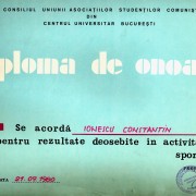 1980 - Co.Ionescu, Diploma de onoare