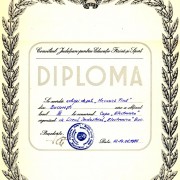 1986 - Cupa Electronica, Diploma Co.Ionescu