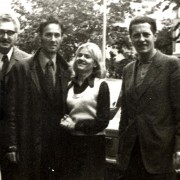 1974 – Wiesbaden (FRG). N. Dimitrov (BUL), V. Nestorescu, d-na Ana Rosolak, W. Rosolak (POL)