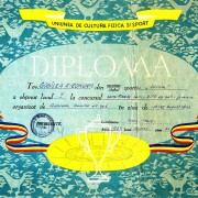 Eleonora Gogâlea ocupă locul I în semifinala Campionatului național feminin, Baia Mare, 1963