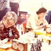 1978, Olimpiada de la Buenos Aires – Meci HUN-POL. De la stânga: Zsuzsa Veröczi, Maria Ivanka, Zsuzsa Makai