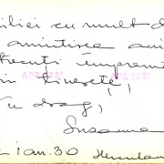 1982 - Susana Makai. Dedicaţia pentru Emilia Chiş, bună prietenă cu Susana