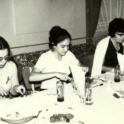 1975 – Turneul internațional feminin, Timișoara - G. Baumstark la masa festivă